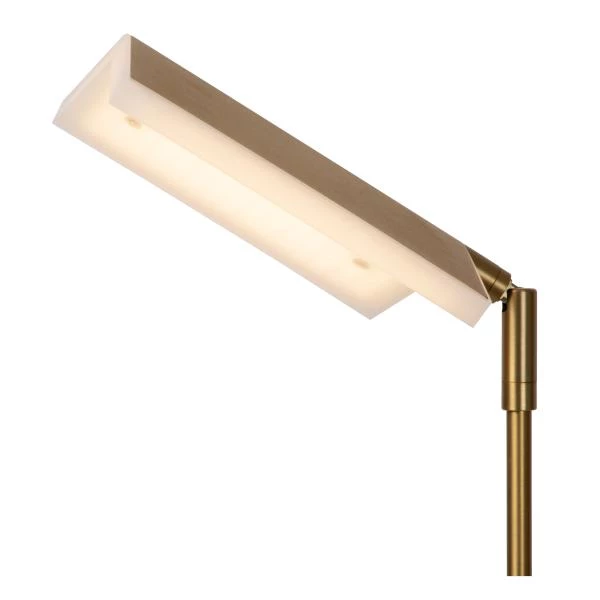 Lucide AARON - Floor reading lamp - LED Dim to warm - 1x12W 2700K/4000K - Matt Gold / Brass - detail 3